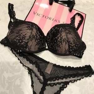 Victoria’s Secret push up bra & thong panty